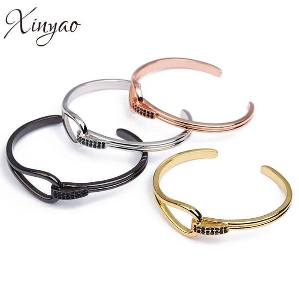 micro pave cubic zirconia bangle gold rose color for women crystal love knot bangles gifts pulseiras, Black
micro pave cubic zirconia bangle gold rose color for women crystal love knot bangles gifts pulseiras, Black