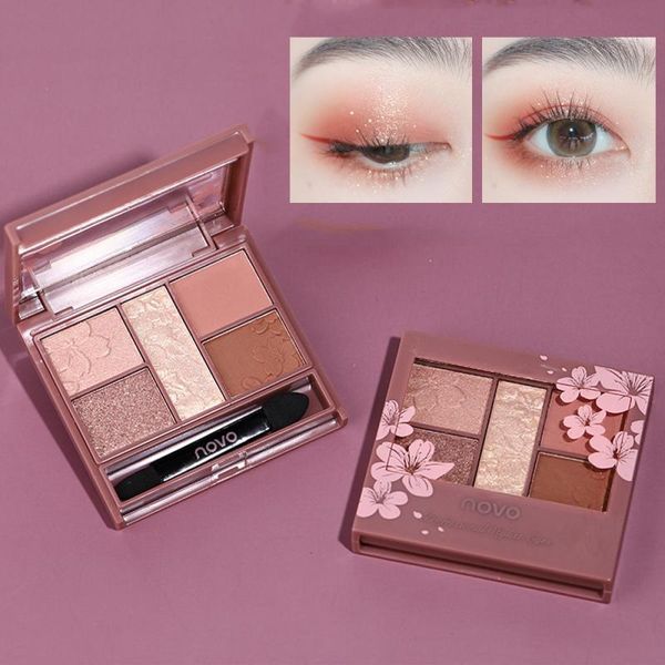 cosmetic 5 colors eyeshadow palette with double head soft brush glitter shimmer highlighter eyes makeup waterproof lasting tslm2 eye shadow
cosmetic 5 colors eyeshadow palette with double head soft brush glitter shimmer highlighter eyes makeup waterproof lasting tslm2 eye shadow