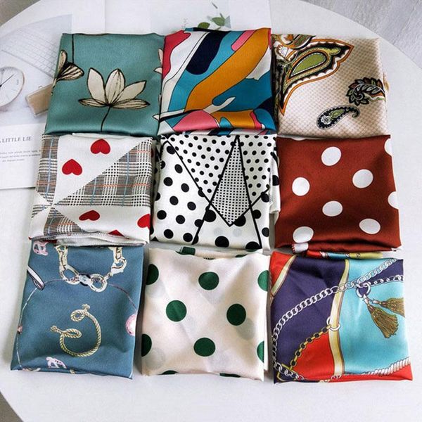scarves head neck wrap big dot geometric printing square silk scarf diy hair tie band decorative headscarf bandana shawl women, Blue;gray
scarves head neck wrap big dot geometric printing square silk scarf diy hair tie band decorative headscarf bandana shawl women, Blue;gray