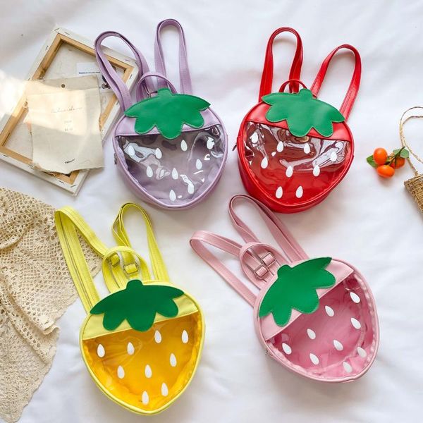 children small backpack pvc transparent strawberry school bags for kindergarten girl fruit baby kids clear bag
children small backpack pvc transparent strawberry school bags for kindergarten girl fruit baby kids clear bag