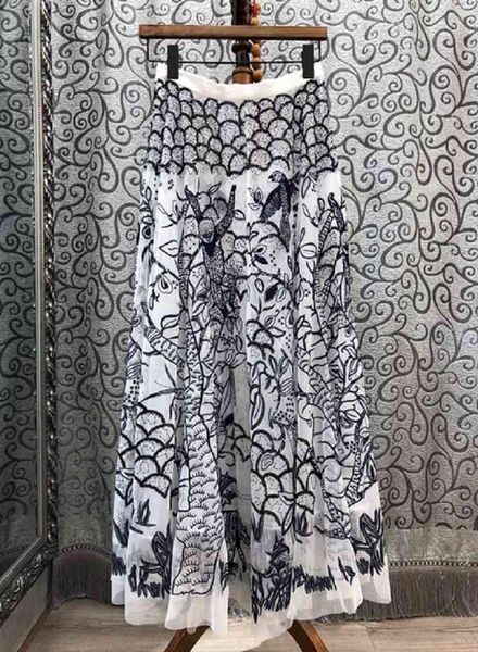 dress summer women allover exquisite embroidery floor length casual club long maxi skirts clothing, Black;gray
dress summer women allover exquisite embroidery floor length casual club long maxi skirts clothing, Black;gray