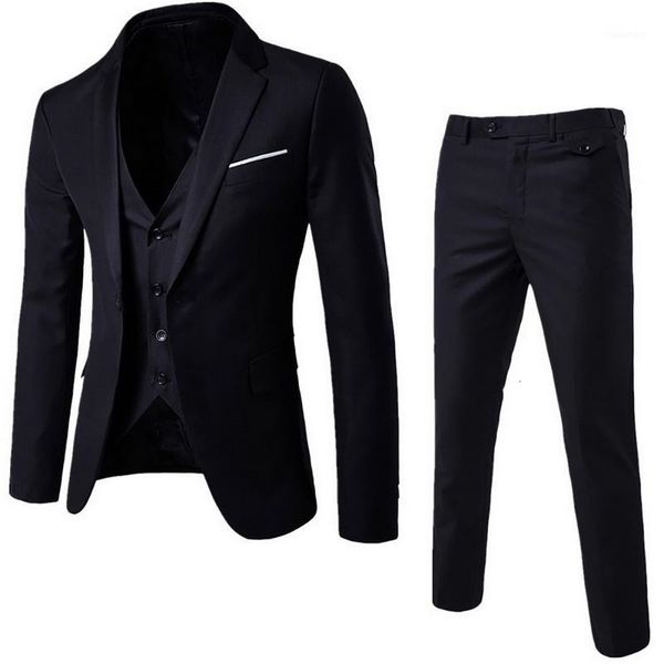 (blazer+pant+vest) 3pcs/set black suits slim wedding set vintage classic blazers male formal business dress suit male terno1, White;black
(blazer+pant+vest) 3pcs/set black suits slim wedding set vintage classic blazers male formal business dress suit male terno1, White;black