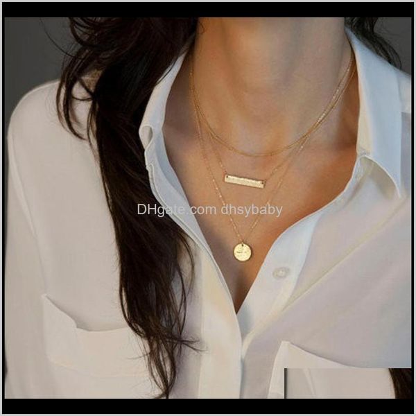 necklaces & pendants drop delivery 2021 women bohemian pendant geometric metal sequin multi-layer simple clavicle chain necklace fashion jew, Silver
necklaces & pendants drop delivery 2021 women bohemian pendant geometric metal sequin multi-layer simple clavicle chain necklace fashion jew, Silver
