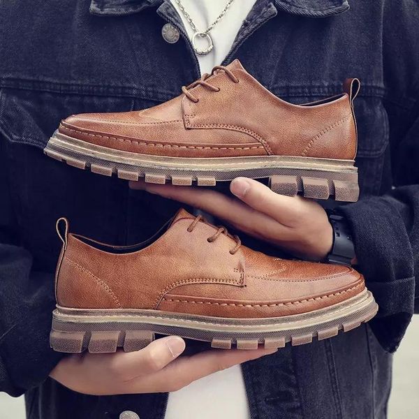 dress shoes korean version of men's business office shoes, low soft bottom fashion casual shoes., Black
dress shoes korean version of men's business office shoes, low soft bottom fashion casual shoes., Black
