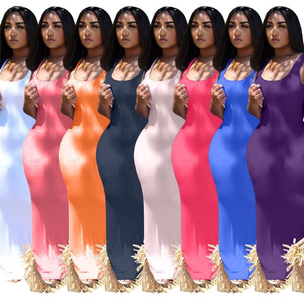 summer clothes women maxi dresses sleeveless tank skirts solid color bodycon dress plus size s-2xl white black long skirt skinny packaged hi, Black;gray
summer clothes women maxi dresses sleeveless tank skirts solid color bodycon dress plus size s-2xl white black long skirt skinny packaged hi, Black;gray