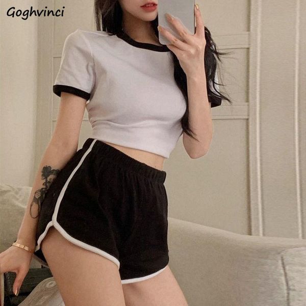women's tracksuits sets women crop workout joggers shorts summer patchwork navel t-shirts all-match slim casual breathable aestheti, Gray
women's tracksuits sets women crop workout joggers shorts summer patchwork navel t-shirts all-match slim casual breathable aestheti, Gray