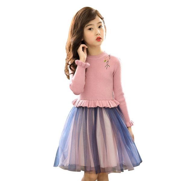 girl dress flower embroidery kids sweater petal sleeve knitted children autumn winter warm clothes for girls 210527, Red;yellow
girl dress flower embroidery kids sweater petal sleeve knitted children autumn winter warm clothes for girls 210527, Red;yellow