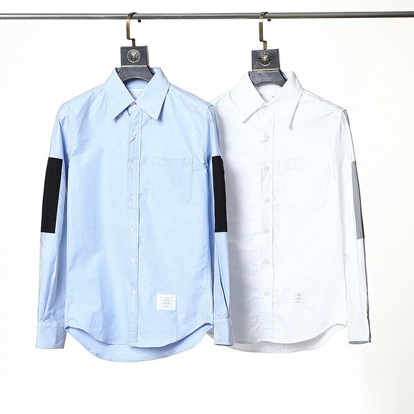 2021 new men's long-sleeved shirt casual business pure cotton stitching shirt men and women the same style, White;black
2021 new men's long-sleeved shirt casual business pure cotton stitching shirt men and women the same style, White;black