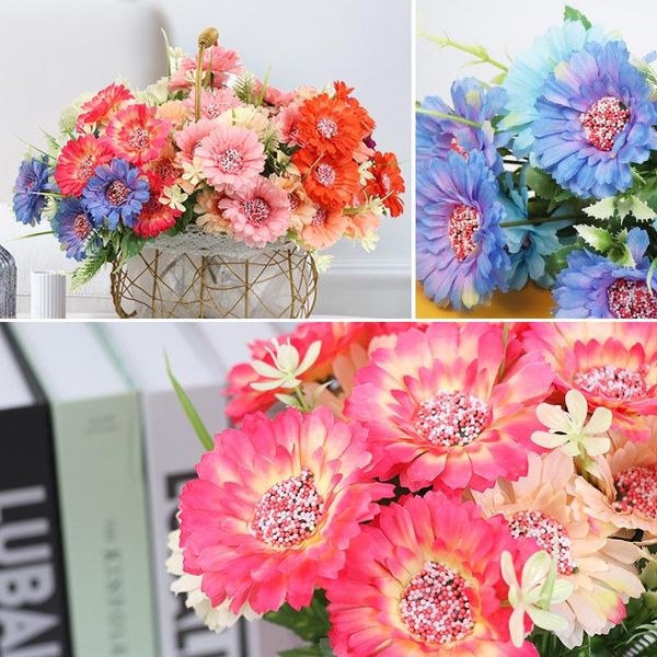 decorative flowers & wreaths artificial silk flower daisy 1 pcs 7 heads bouquet balcony garden diy party wedding home decoration
decorative flowers & wreaths artificial silk flower daisy 1 pcs 7 heads bouquet balcony garden diy party wedding home decoration