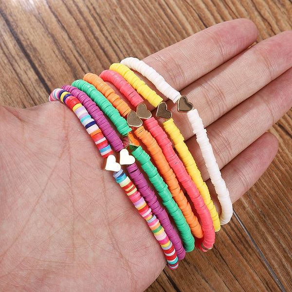 tennis g.y x 4 mm bohemian african vinyl beads heishi bracelet couple paired gold heart polymer clay disc stretch beach surfer, Golden;silver
tennis g.y x 4 mm bohemian african vinyl beads heishi bracelet couple paired gold heart polymer clay disc stretch beach surfer, Golden;silver