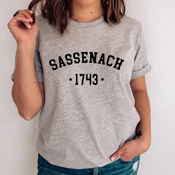 sassenach 1743 college style girls t-shirt outlander book series shirts for women student o-neck gothic punk clothes green shirt women', White
sassenach 1743 college style girls t-shirt outlander book series shirts for women student o-neck gothic punk clothes green shirt women', White