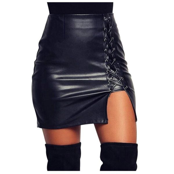 skirts summer 2021 fashion women solid bandage short skirt high waist faux leather mini gothic clothes, Black
skirts summer 2021 fashion women solid bandage short skirt high waist faux leather mini gothic clothes, Black
