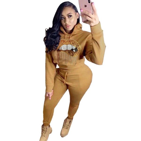 two piece dress lip sequin set tracksuit women festival clothing spring winter sweatshirt and pants club outfits casual sport suit, White
two piece dress lip sequin set tracksuit women festival clothing spring winter sweatshirt and pants club outfits casual sport suit, White