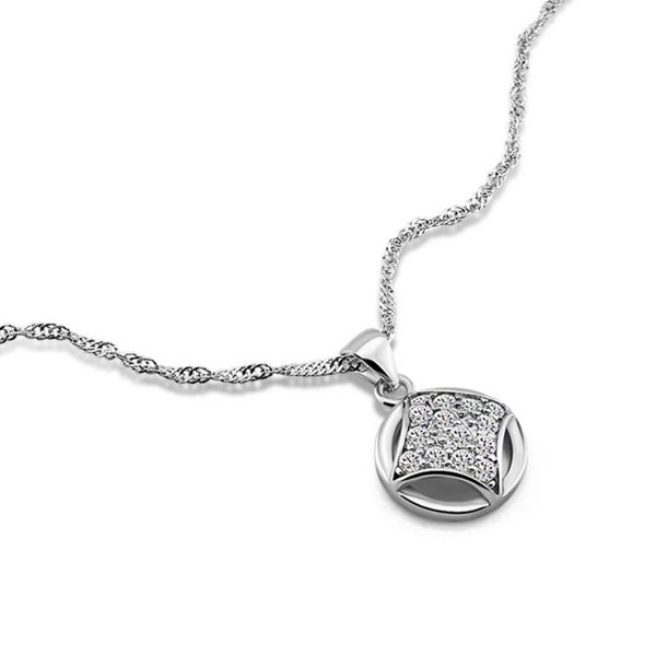 chains shine zirconia solid 925 sterling silver fashion round geometry pendant promotion lady chokers necklace & wedding bijoux
chains shine zirconia solid 925 sterling silver fashion round geometry pendant promotion lady chokers necklace & wedding bijoux
