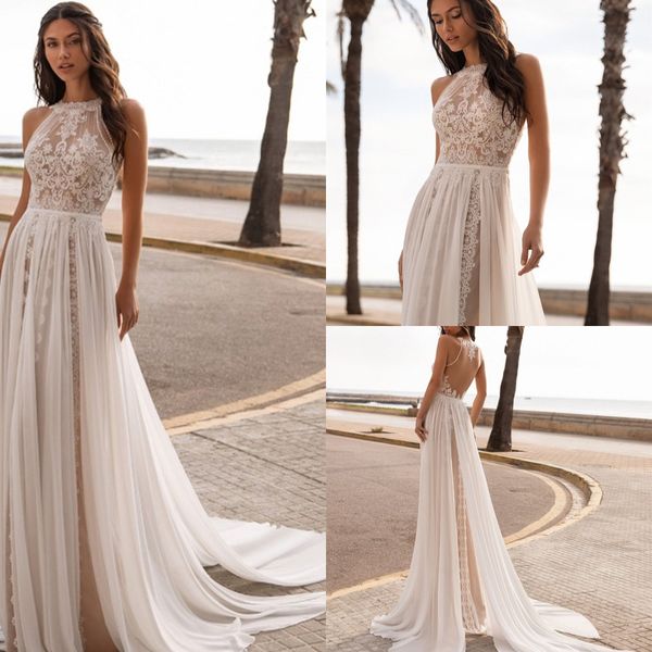 bohemian wedding dress vintage sleeveless backless sweep train gorgeous floor length robe de mariee low back charming vestidos, White
bohemian wedding dress vintage sleeveless backless sweep train gorgeous floor length robe de mariee low back charming vestidos, White