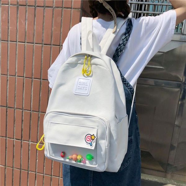 backpack double shoulder bag fashion ins style girl high school junior students canvas lovely
backpack double shoulder bag fashion ins style girl high school junior students canvas lovely