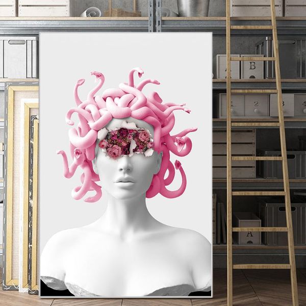 paintings abstract beauty woman wall art canvas painting snake head nordic retro figure poster printing picture for living room decoration
paintings abstract beauty woman wall art canvas painting snake head nordic retro figure poster printing picture for living room decoration
