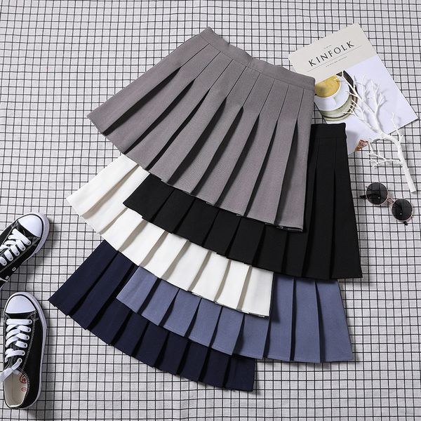 pleated short women's summer jk white 2021 korean high waist a-line autumn winter large plaid skirt, Black
pleated short women's summer jk white 2021 korean high waist a-line autumn winter large plaid skirt, Black