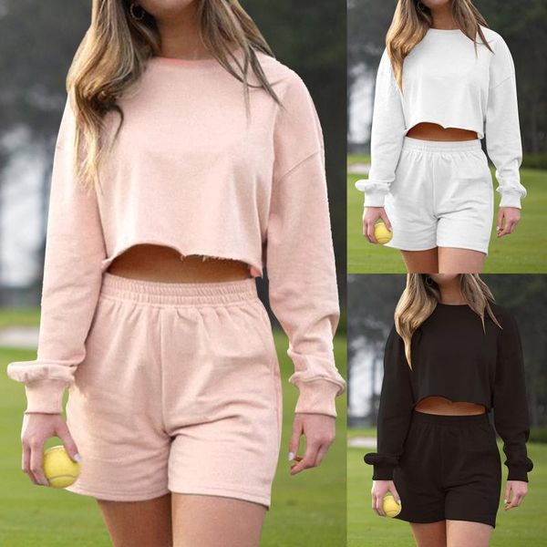 women's tracksuits spring casual solid sweater two piece outfits tracksuit womens puff sleeve and shorts suits summer 2pcs matching, Gray
women's tracksuits spring casual solid sweater two piece outfits tracksuit womens puff sleeve and shorts suits summer 2pcs matching, Gray
