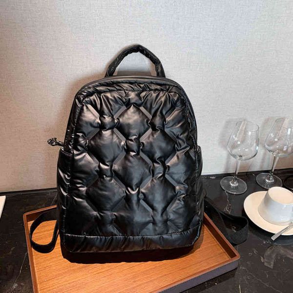 double shoulder female 2021 winter new embossed cotton clothes anti splash simple and light student schoolbag net red backpack
double shoulder female 2021 winter new embossed cotton clothes anti splash simple and light student schoolbag net red backpack