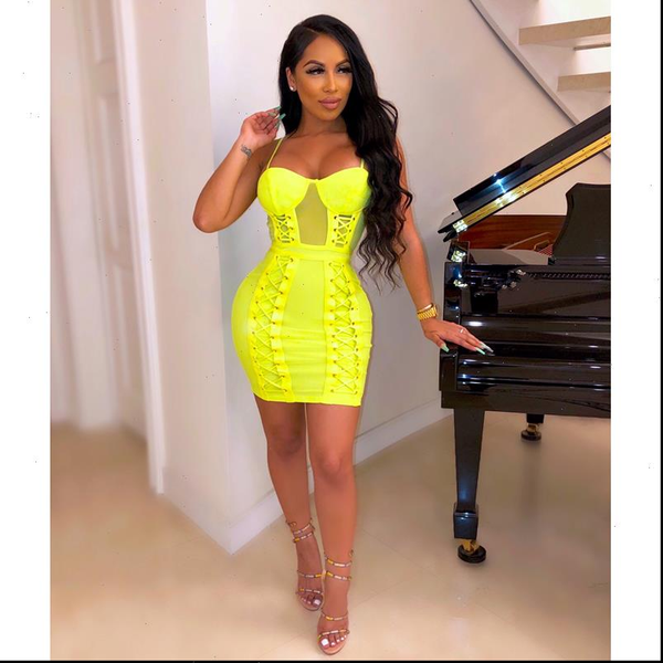 fashion mesh lacing womens dresses pink neon green bandage designer mini celebrity party, Black;gray
fashion mesh lacing womens dresses pink neon green bandage designer mini celebrity party, Black;gray