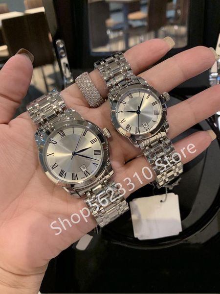 wristwatches fashion stainless steel couples watches men zircon quartz watch waterproof clock women roman number calendar 40mm 30mm, Slivery;brown
wristwatches fashion stainless steel couples watches men zircon quartz watch waterproof clock women roman number calendar 40mm 30mm, Slivery;brown