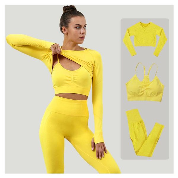 yoga outfit whouare 2/3piece set seamless women sportswear fitness suits sports long sleeve crop bra scrunch bum leggings
yoga outfit whouare 2/3piece set seamless women sportswear fitness suits sports long sleeve crop bra scrunch bum leggings
