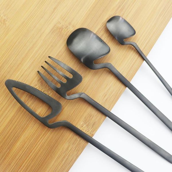 matte black cutlery set 18/10 stainless steel dinner tableware flatware knife fork spoon dinnerware party silverware sets
matte black cutlery set 18/10 stainless steel dinner tableware flatware knife fork spoon dinnerware party silverware sets