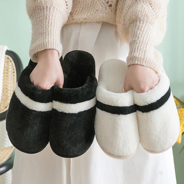 slippers winter stripe cotton slipper lady.indoor thick - soled non slip.couple home warm cute plush man, Black
slippers winter stripe cotton slipper lady.indoor thick - soled non slip.couple home warm cute plush man, Black