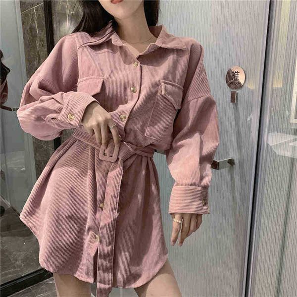 women's blouses & shirts spring korean turn down collar long sleeve waist casual for women corduroy high street coat ladi l0cx, White
women's blouses & shirts spring korean turn down collar long sleeve waist casual for women corduroy high street coat ladi l0cx, White