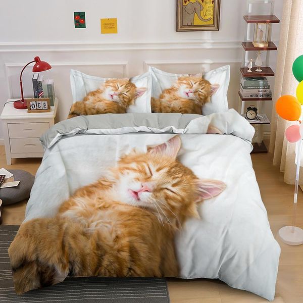 2/3pcs 3d animal bedding set cat pattern comforter bedclothes duvet cover s (without ) sets
2/3pcs 3d animal bedding set cat pattern comforter bedclothes duvet cover s (without ) sets