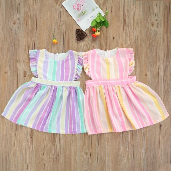 summer children fashion casual sweet striped a-line princess dress girls sleeveless o-neck candy colors sundress with ruffles girl's dr, Red;yellow
summer children fashion casual sweet striped a-line princess dress girls sleeveless o-neck candy colors sundress with ruffles girl's dr, Red;yellow