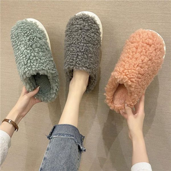 slippers women fluffy platform house soft sole slip-on fuzzy slides casual flat lady bedroom fur shoes zapatillas mujer, Black
slippers women fluffy platform house soft sole slip-on fuzzy slides casual flat lady bedroom fur shoes zapatillas mujer, Black