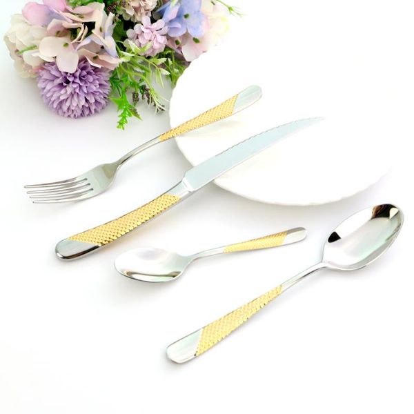 flatware sets 4pcs gold set 304 stainless steel dinnerware spoon knife fork dinner tableware party kitchen cutlery
flatware sets 4pcs gold set 304 stainless steel dinnerware spoon knife fork dinner tableware party kitchen cutlery