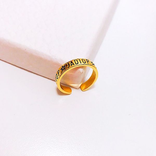 design jewelry 2021 letter drop black glue adjustable simple fashion ring female, Golden;silver
design jewelry 2021 letter drop black glue adjustable simple fashion ring female, Golden;silver