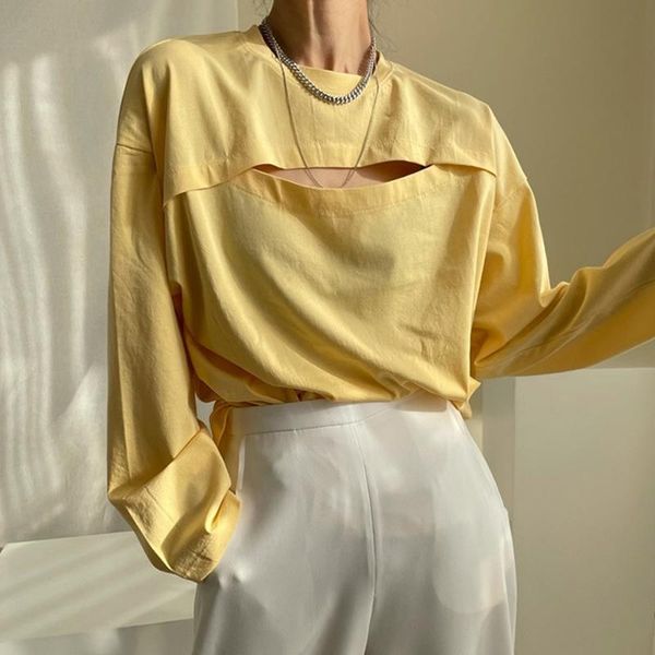 women's t-shirt summer hollow out candy color solid loose streetwear prom sunscreen tee casual all match basic t-shirts, White
women's t-shirt summer hollow out candy color solid loose streetwear prom sunscreen tee casual all match basic t-shirts, White