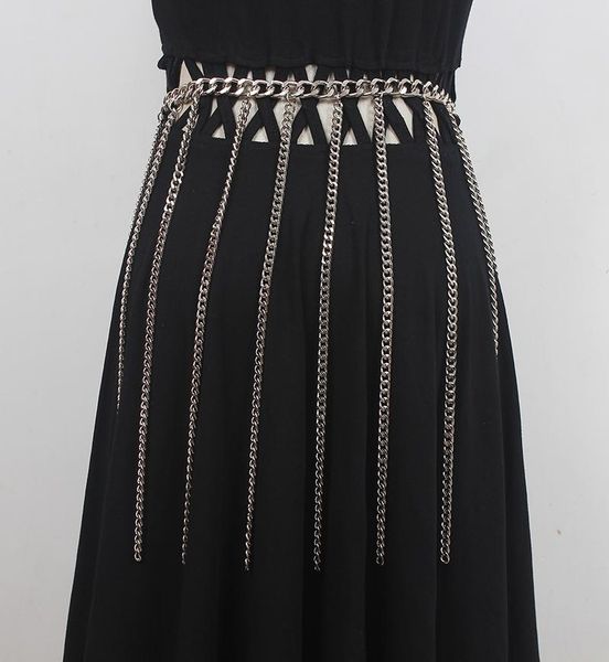 belts women's runway fashion metal chain tassel cummerbunds female dress corsets waistband decoration narrow belt r1976, Black;brown
belts women's runway fashion metal chain tassel cummerbunds female dress corsets waistband decoration narrow belt r1976, Black;brown