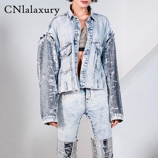 women's jackets women bomber denim jacket feminine autumn vintage spliced sequin sleeve jean coat outerwear female jeans veste femme, Black;brown
women's jackets women bomber denim jacket feminine autumn vintage spliced sequin sleeve jean coat outerwear female jeans veste femme, Black;brown