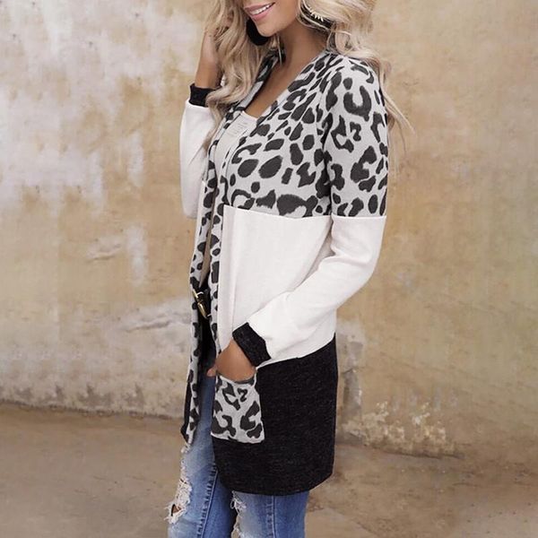women's jackets leopard print women's cardigan autumn winter splicing long sleeve plus size patchwork female jacket moletom, Black;brown
women's jackets leopard print women's cardigan autumn winter splicing long sleeve plus size patchwork female jacket moletom, Black;brown