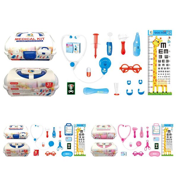 13/16pcs kids doctor toys kit with electronic stethoscope 16 equipment