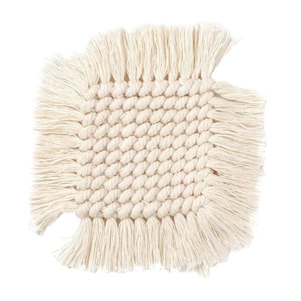 mats & pads handwoven macrame coasters cotton rope heat insulated cup pad placemat with tassels coffee mat table decoration
mats & pads handwoven macrame coasters cotton rope heat insulated cup pad placemat with tassels coffee mat table decoration