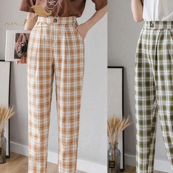 women capris spring autumn british plaid pants pantalon femme vd1317 vintage trousers harem woman clothes, Black;white
women capris spring autumn british plaid pants pantalon femme vd1317 vintage trousers harem woman clothes, Black;white