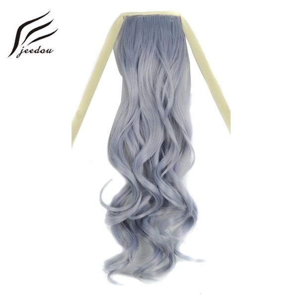 synthetic wigs jeedou wavy hair ponytails black gray ombre color ribbon drawstring ponytail
synthetic wigs jeedou wavy hair ponytails black gray ombre color ribbon drawstring ponytail