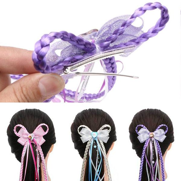kids hair bows clip with colorful fake braids 39cm styling accessories fashion lovely noble girls hairpin diy cosplay tools
kids hair bows clip with colorful fake braids 39cm styling accessories fashion lovely noble girls hairpin diy cosplay tools