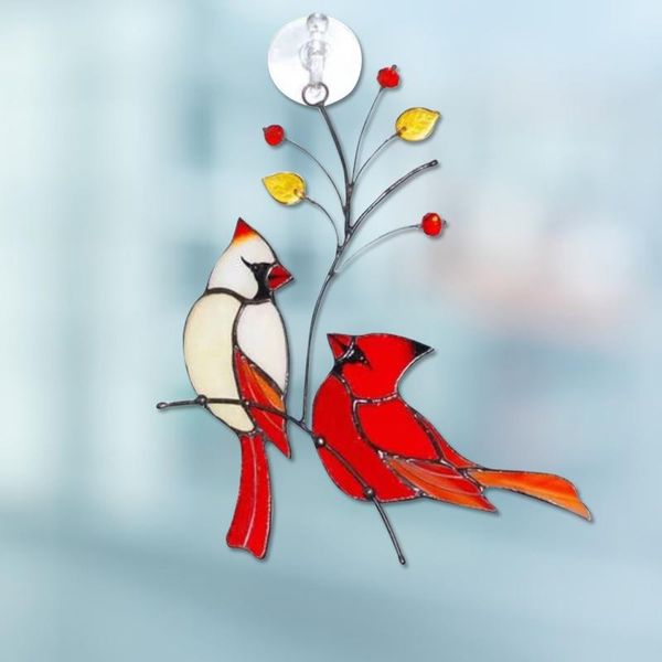 wall stickers pair of cardinals birds 16.5*15.5cm stained glass ornament hanging layout decor gift for home office car dnj998
wall stickers pair of cardinals birds 16.5*15.5cm stained glass ornament hanging layout decor gift for home office car dnj998