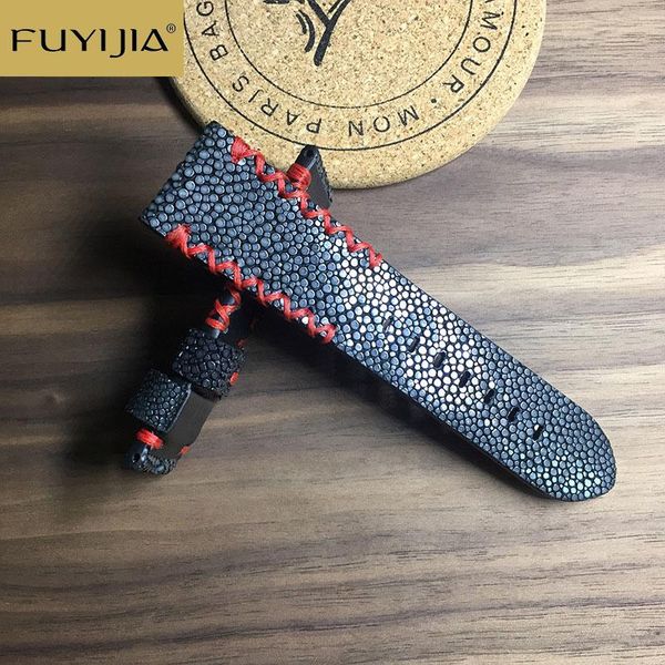 watch bands fuyijia 20mm 22mm handmade band pearl fish skin watchbands devil custom men women strap genuine leather belt, Black;brown
watch bands fuyijia 20mm 22mm handmade band pearl fish skin watchbands devil custom men women strap genuine leather belt, Black;brown