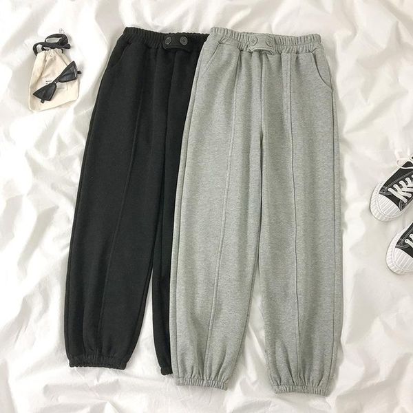 women's pants & capris streetwear harem autumn winter female korean embroidery thick casual women trousers preppy style high waist, Black;white
women's pants & capris streetwear harem autumn winter female korean embroidery thick casual women trousers preppy style high waist, Black;white