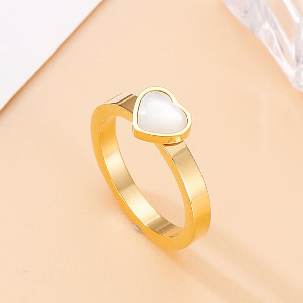 wedding rings heart shaped ring tiger eye white stone romantic party gift stainless steel jewelry, Slivery;golden
wedding rings heart shaped ring tiger eye white stone romantic party gift stainless steel jewelry, Slivery;golden