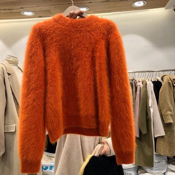 women's sweaters women winter clothing 2021 long sleeve solid loose knitted fashion elegant ladies pullover sweater korean style, White;black
women's sweaters women winter clothing 2021 long sleeve solid loose knitted fashion elegant ladies pullover sweater korean style, White;black