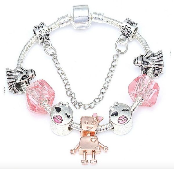 charm bracelets pb2 crystal beads bracelet women diy brand & bangles jewelry gift, Golden;silver
charm bracelets pb2 crystal beads bracelet women diy brand & bangles jewelry gift, Golden;silver